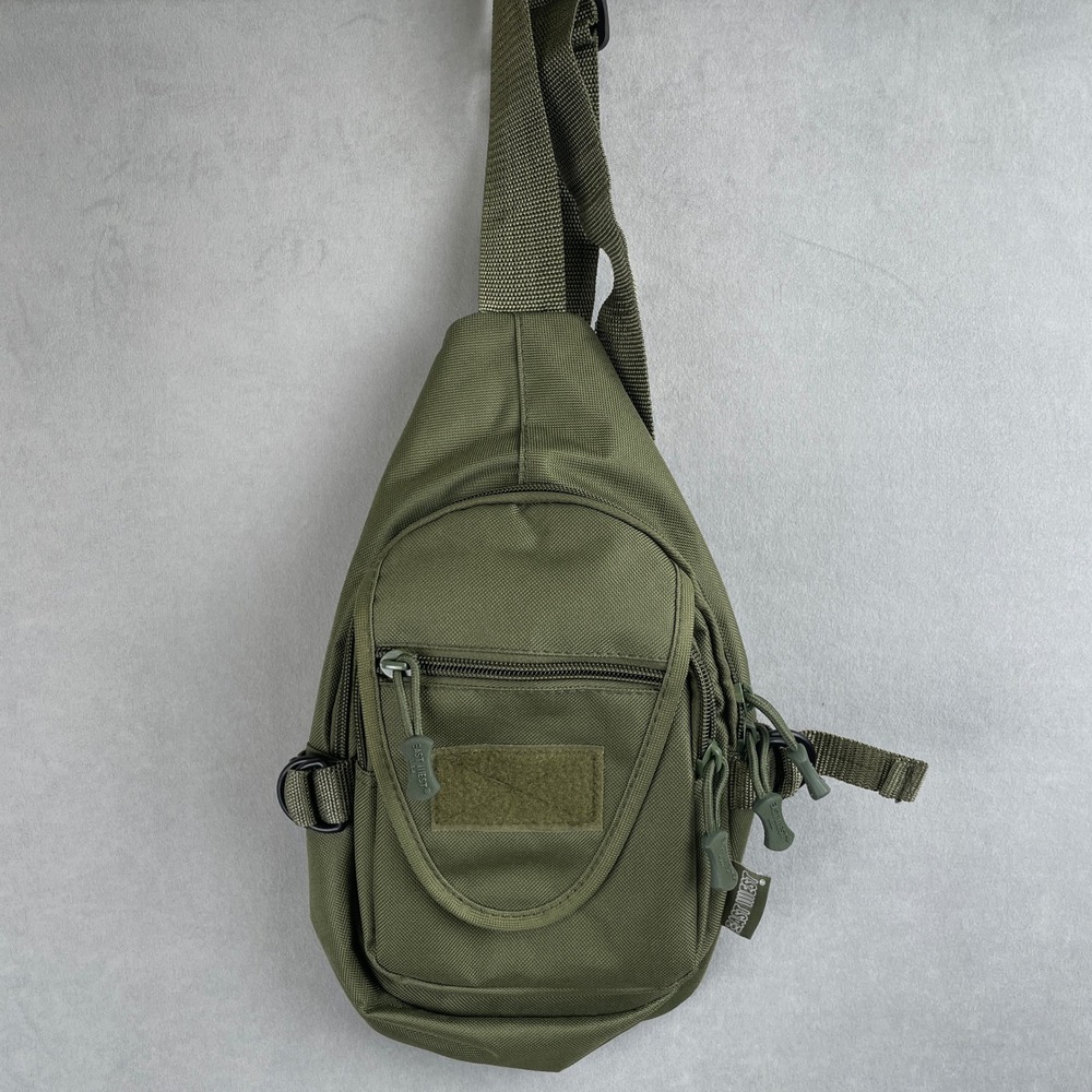 East West USA Tactical Sling Bag Olive Green Crossbody Utility Shoulder Pack EDC